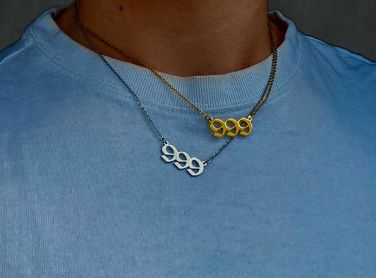 Engelszahl Kette 999, rund