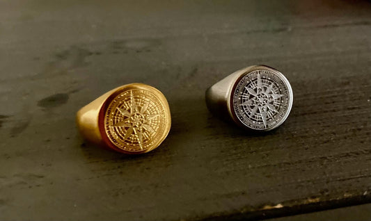 Ring mit Kompass