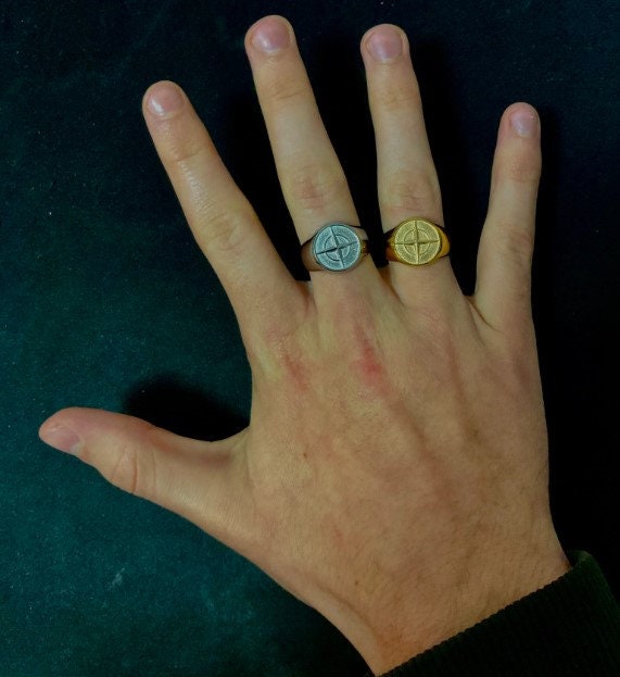 Ring mit Kompass