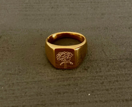 Ring mit Blume
